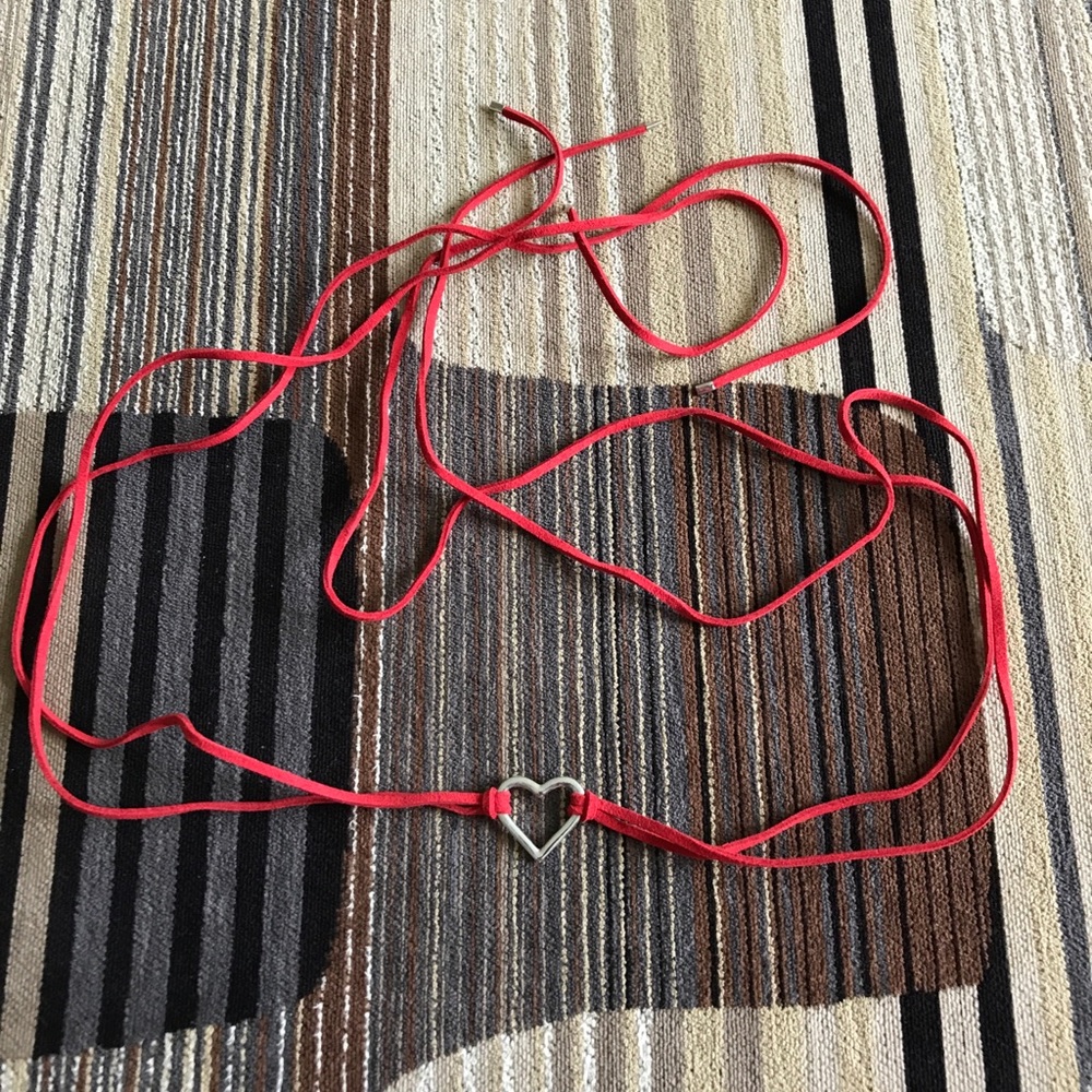 Heart wrap necklace.